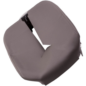 Compatible for Chevy Silverado Tahoe compatible for GMC Yukon Gray Console Lid Armrest Leather Cover