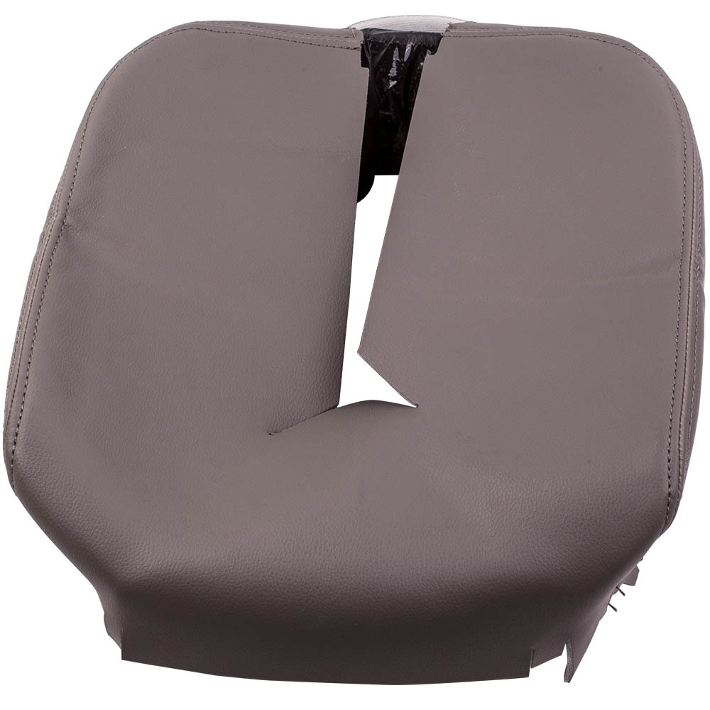 Compatible for Chevy Silverado Tahoe compatible for GMC Yukon Gray Console Lid Armrest Leather Cover