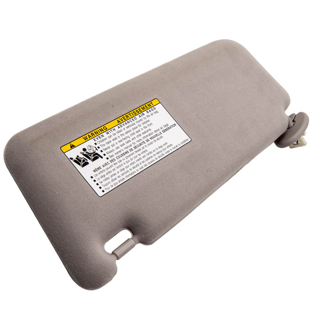 Right Passenger Side GRAY Sun Visor compatible for Toyota Venza 2009-2016 Sunshade