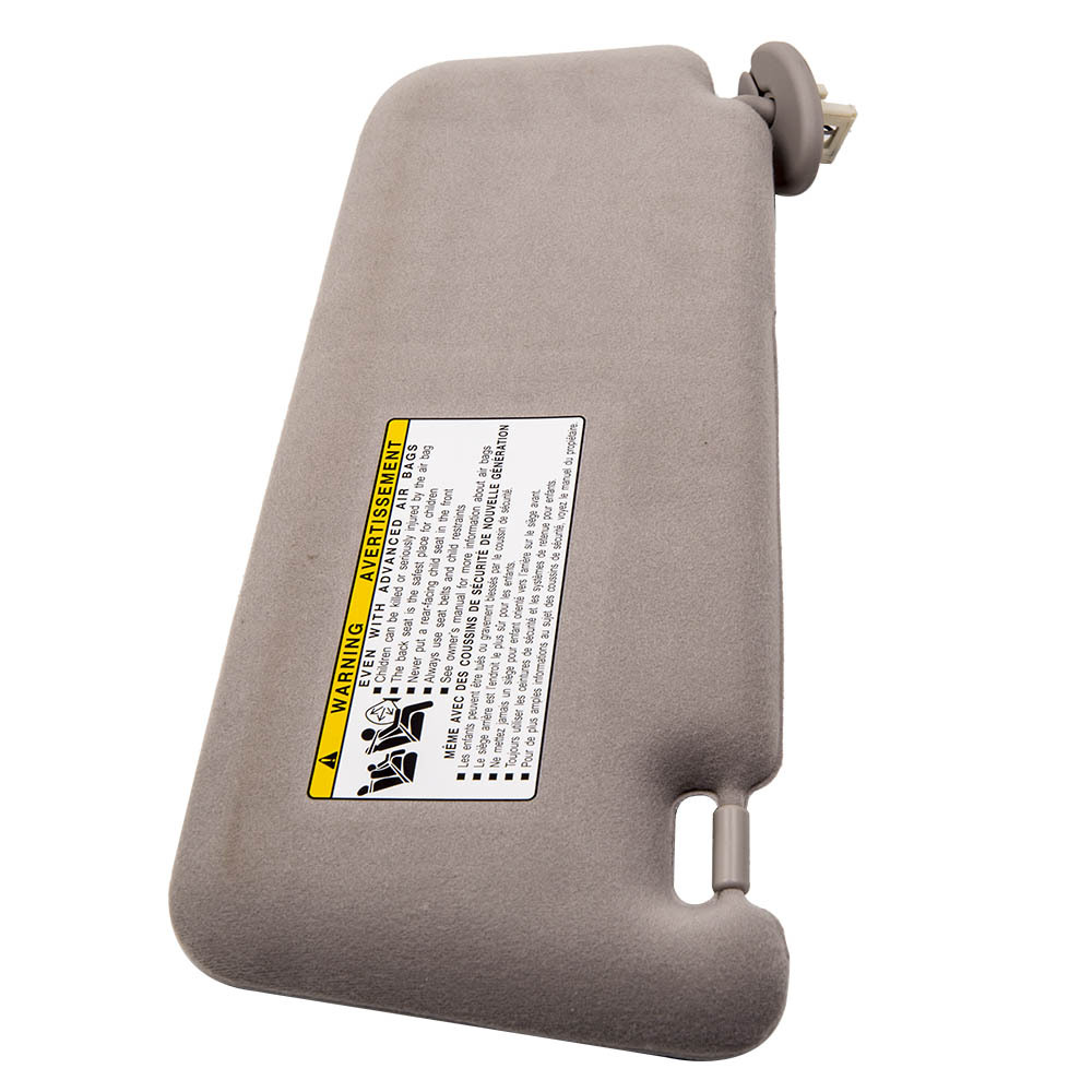 Right Passenger Side GRAY Sun Visor compatible for Toyota Venza 2009-2016 Sunshade