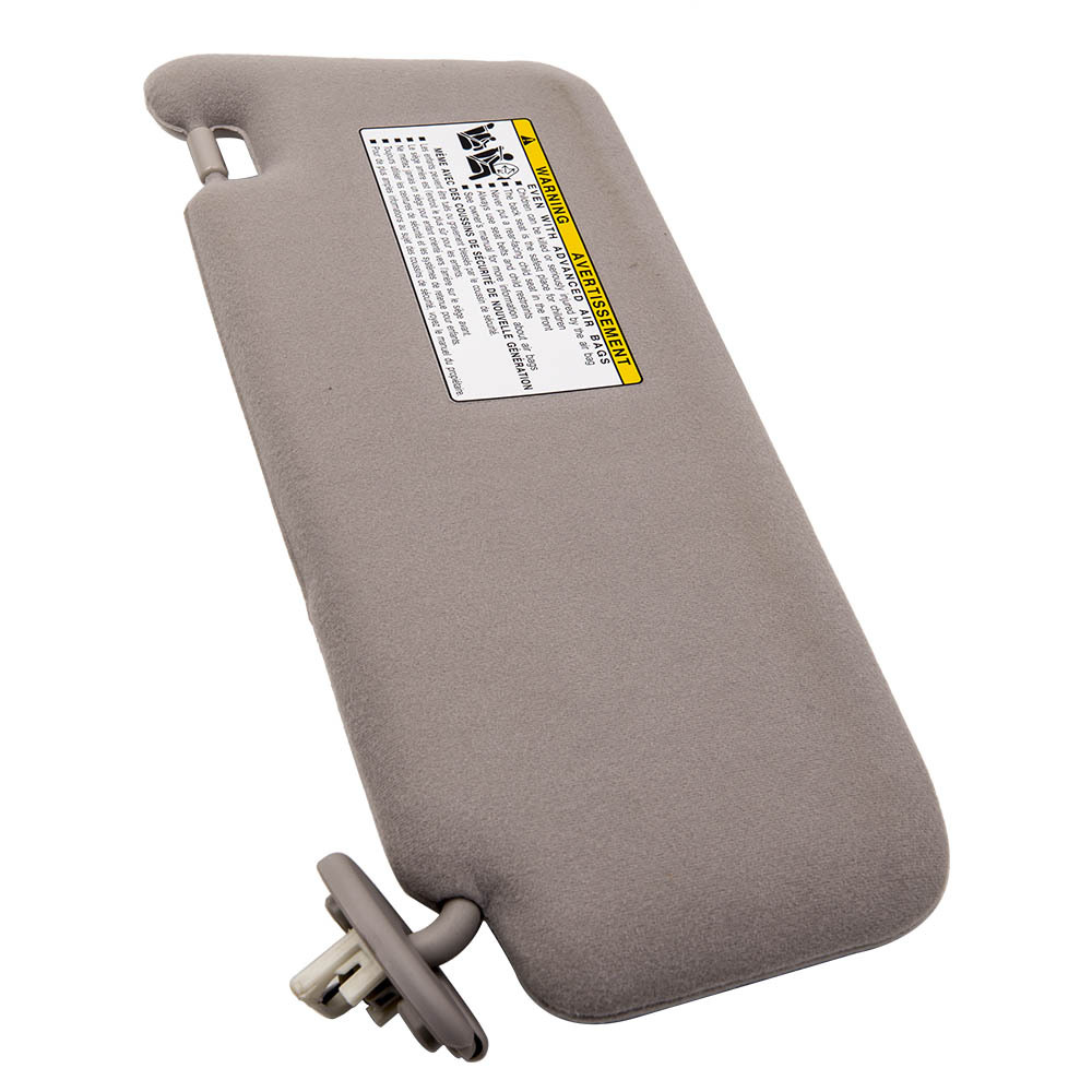 Right Passenger Side GRAY Sun Visor compatible for Toyota Venza 2009-2016 Sunshade