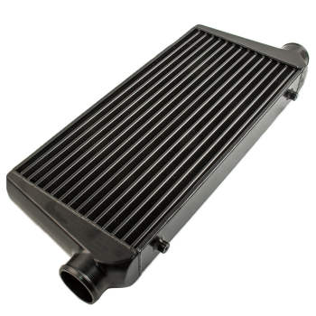 3inch 600x300x76mm Alloy Turbo Intercooler Black with 3inch Inlet Outlet