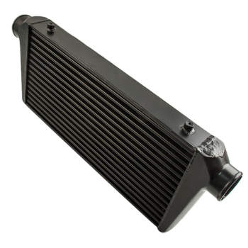 3inch 600x300x76mm Alloy Turbo Intercooler Black with 3inch Inlet Outlet