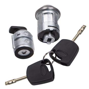 8pcs Ignition Switch Door Lock Bonnet Set with 2 Keys compatible for Ford Transit Connect