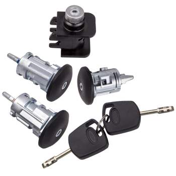 8pcs Ignition Switch Door Lock Bonnet Set with 2 Keys compatible for Ford Transit Connect