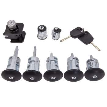 8pcs Ignition Switch Door Lock Bonnet Set with 2 Keys compatible for Ford Transit Connect