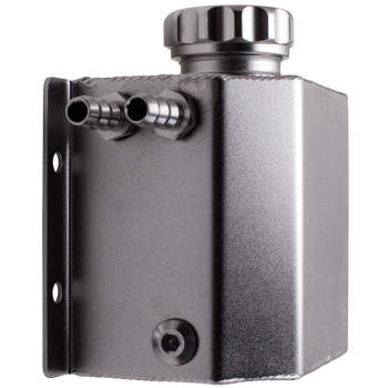 For 1L Universal Aluminum Coolant Overflow Tank + Billet Aluminum Cap 