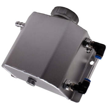 For 1L Universal Aluminum Coolant Overflow Tank + Billet Aluminum Cap 