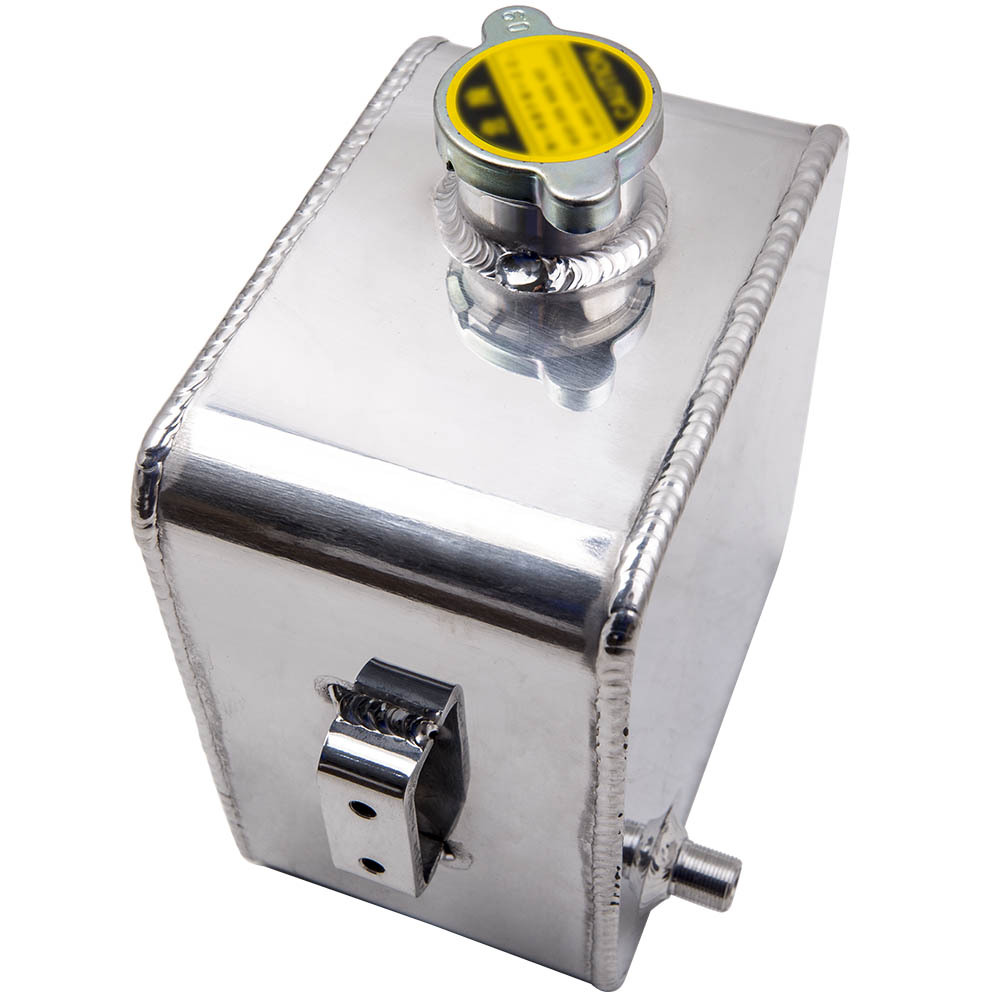 2.5 L Aluminium Alloy Water Coolant Radiator Universal Expansion Tank Overflow