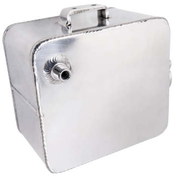 2.5 L Aluminium Alloy Water Coolant Radiator Universal Expansion Tank Overflow