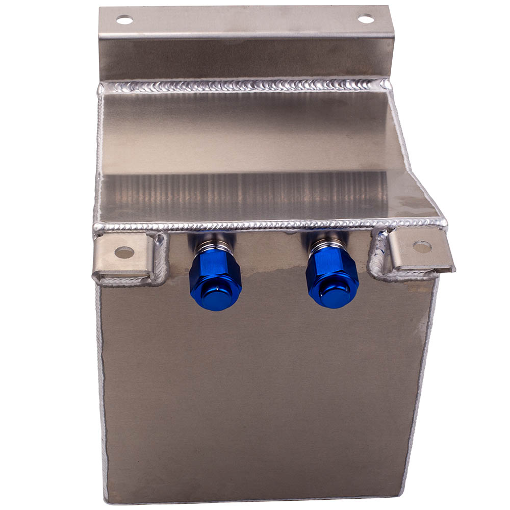 2.5 Gallon Polished Aluminum Fuel Cell Tank With Level Sender – Silver, 8AN/10AN Fittings By Labworkauto