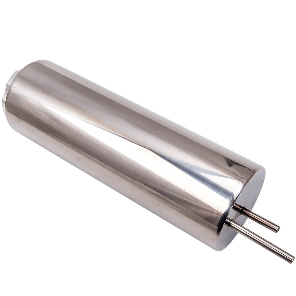 3 inch X 9 inch Polished Stainless Steel 32OZ Radiator Coolant Over Flow Puke Tank Can