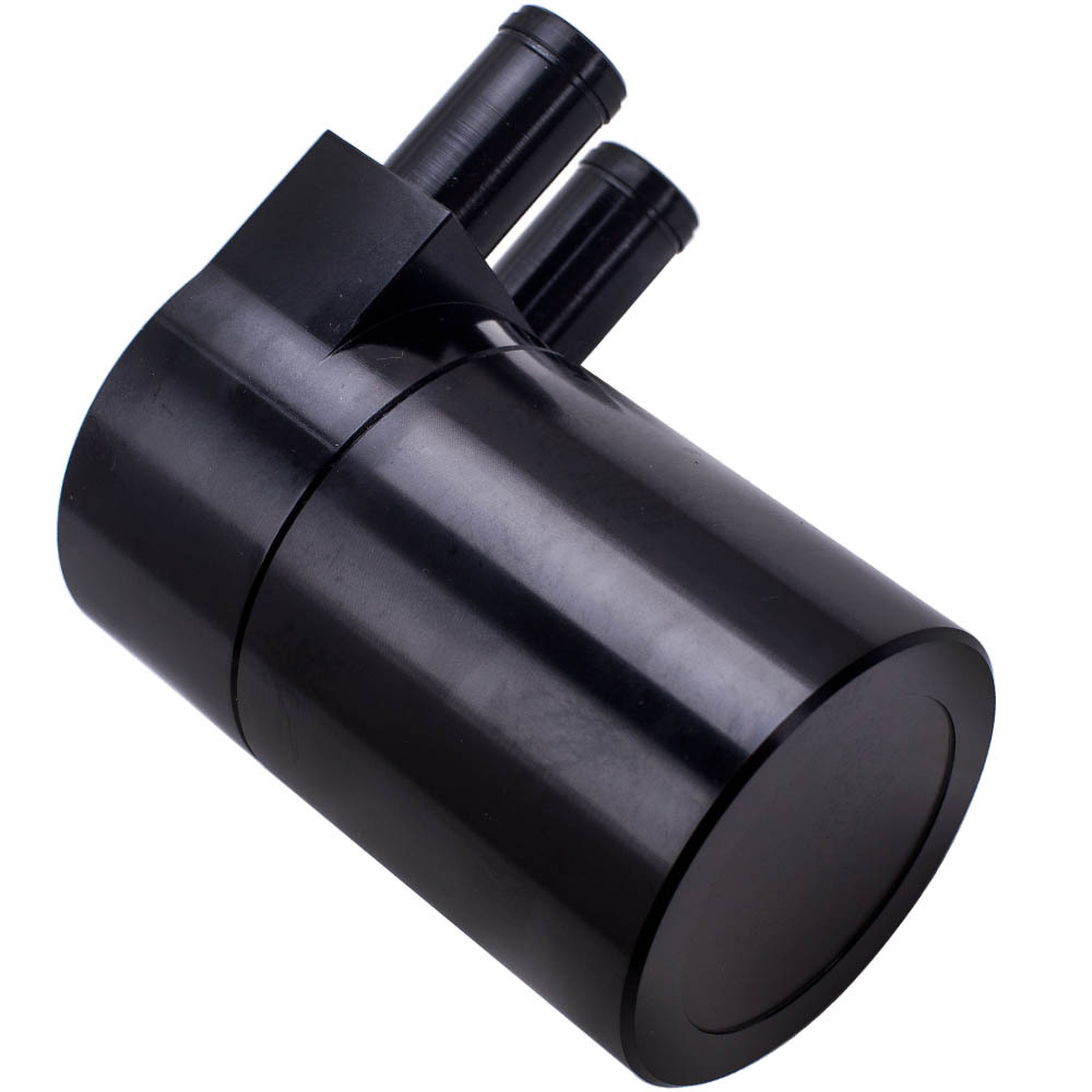 Compatible for BMW N54 135i 335i 535i Billet Aluminum Oil Catch Can Reservoir Baffled Black