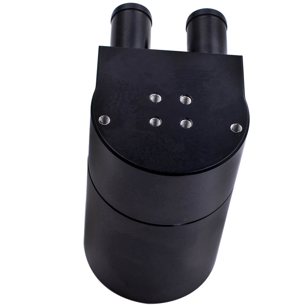 Compatible for BMW N54 135i 335i 535i Billet Aluminum Oil Catch Can Reservoir Baffled Black