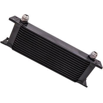 Adattatore filtro AN10 a 13 file per radiatore olio nero in alluminio T-6061 di alta qualità