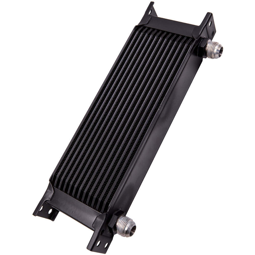 Adattatore filtro AN10 a 13 file per radiatore olio nero in alluminio T-6061 di alta qualità