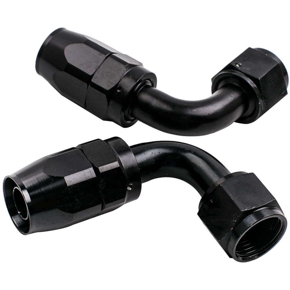 AN10 12Feet Steel Nylon Braided Oil Fuel Line Hose End Fitting Adaptor Kit