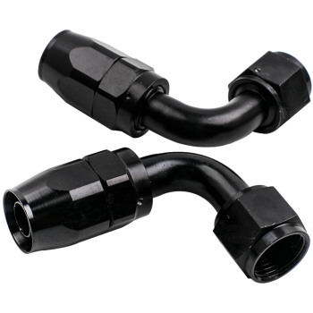 AN10 12Feet Steel Nylon Braided Oil Fuel Line Hose End Fitting Adaptor Kit