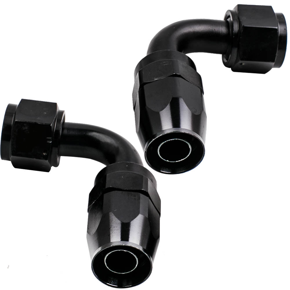 AN10 12Feet Steel Nylon Braided Oil Fuel Line Hose End Fitting Adaptor Kit