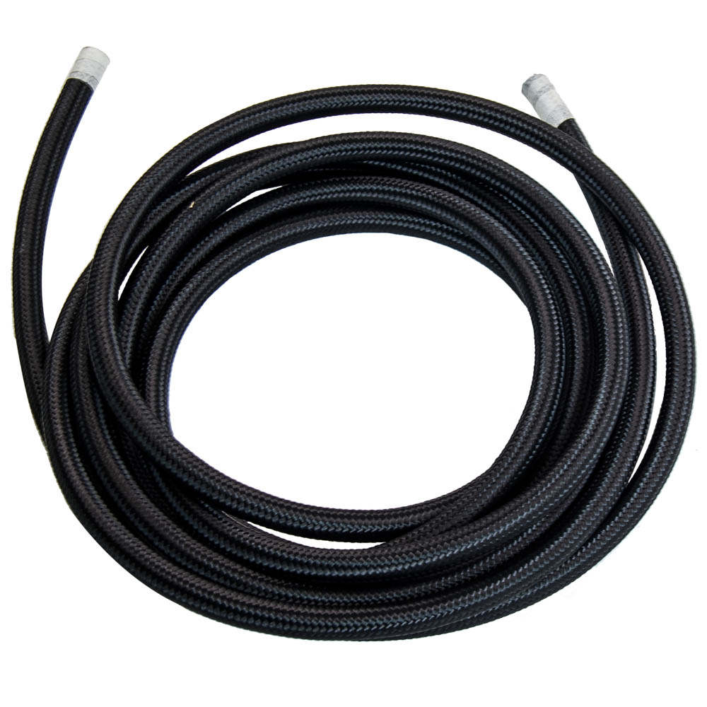 AN6 -6AN Fitting Stainless Steel Nylon Braided Oil Fuel Hose Line