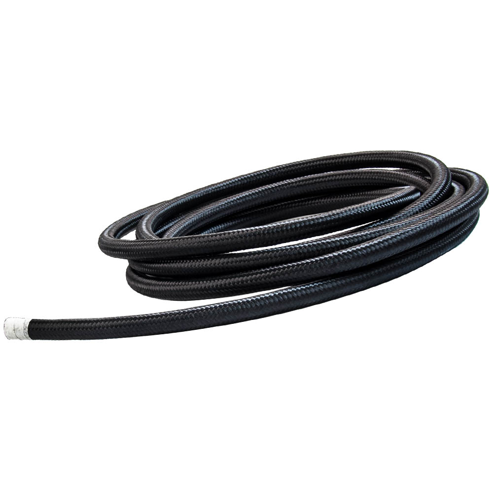 AN6 -6AN Fitting Stainless Steel Nylon Braided Oil Fuel Hose Line 16 ...