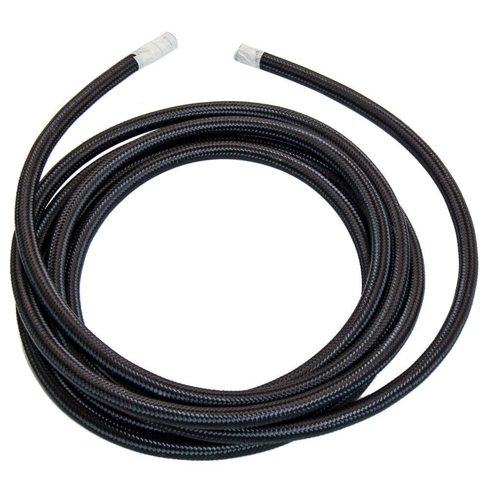 AN6 16.4FT Braided Gas/Oil/Fuel Line Hose with Hose End Fitting Kit