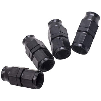 Stainless Steel PTFE Fuel Line 20FT Fitting Hose Kit Black