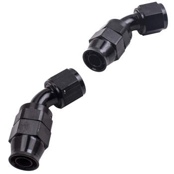 Stainless Steel PTFE Fuel Line 20FT Fitting Hose Kit Black