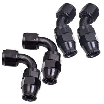 Stainless Steel PTFE Fuel Line 20FT Fitting Hose Kit Black