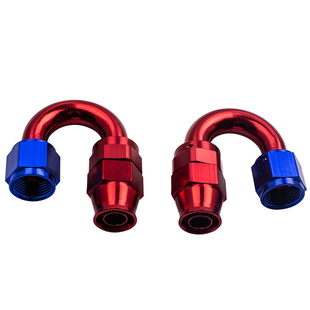 20FT AN10 Stainless Steel Braided Fuel Line Fitting Hose End Adaptor