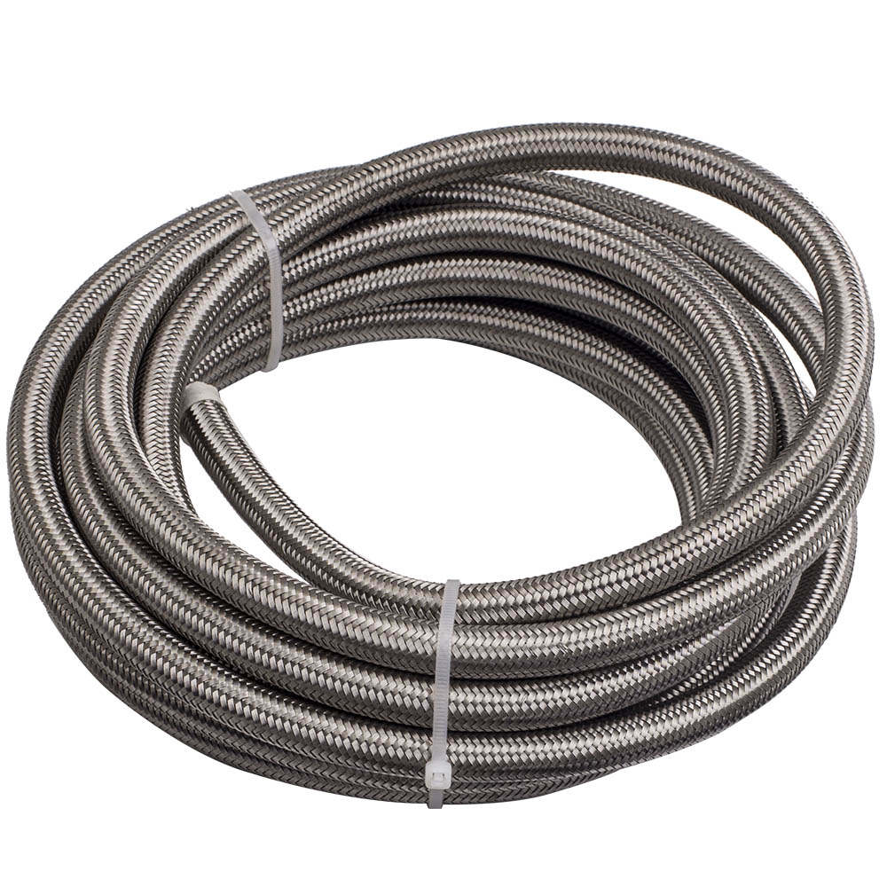 AN-8 AN8 Stainless Steel Fuel Line 20FT Fitting Hose End Ethanol Swivel Kit