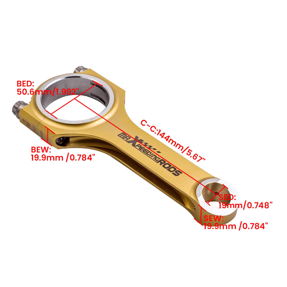Compatible for Audi A6 C5 1997-2005 1.8T MSR Titanizing 4340Connecting Rods Racing Conrods