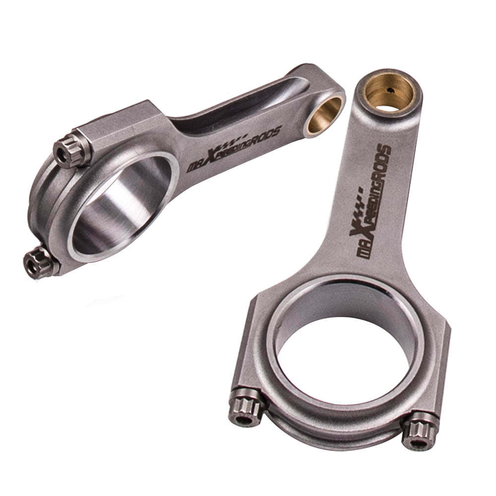 2x Bielle compatibile per Fiat 500 Old Model 2-cylinder 124mm 4340 Forged H-Beam Connecting Rod	