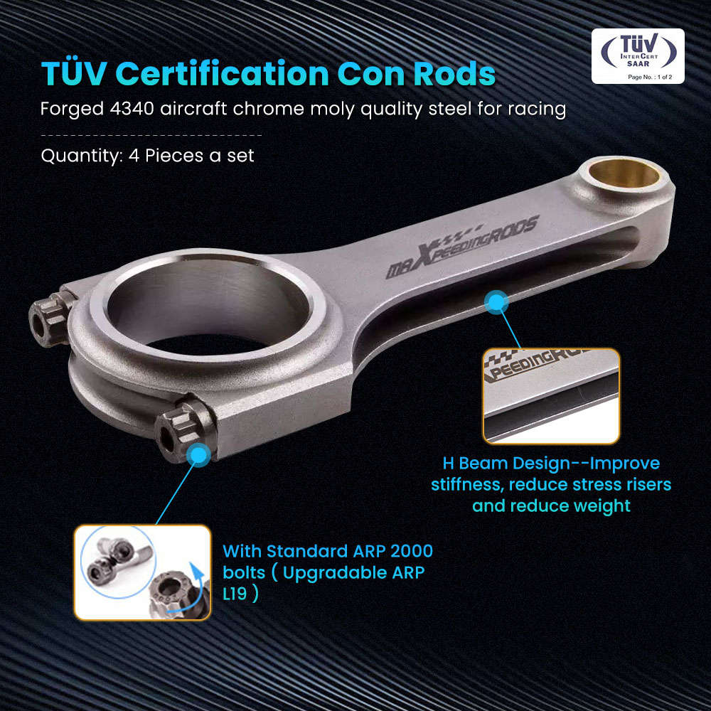 Connecting Rods for Subaru Legacy Impreza WRX STI Forester EJ20 EJ22