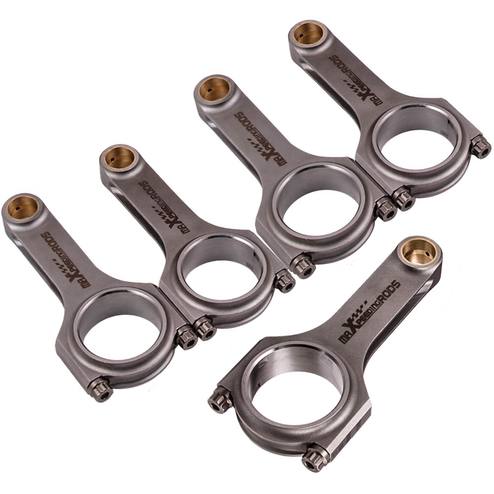For Audi RS2 2.2L Turbo 5cyl 4340 Forged Steel H-Beam Conrods Connecting Rods 