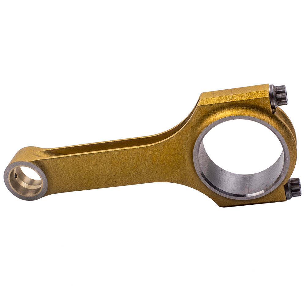 2x Titanizing Bielle Connecting Rods compatibile per Fiat 500 Old Model 2 Cylinder 130mm