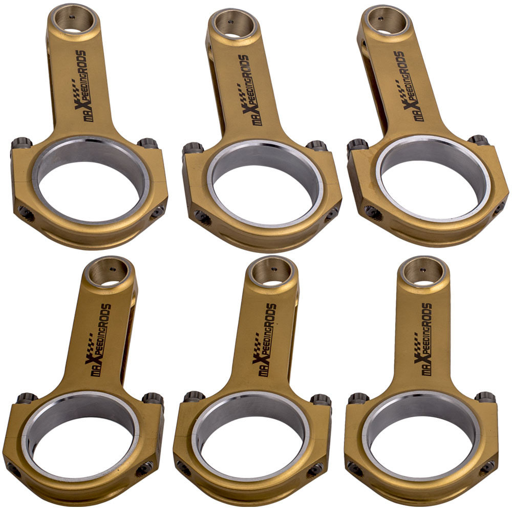 H-Beam Titanizing Connecting Rods Rod compatible for Porsche 993 996 for GT2 Turbo ARP2000 Bolt