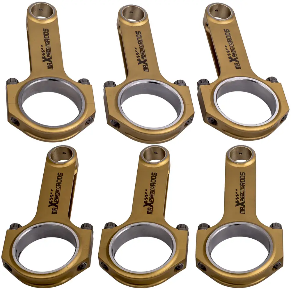 Porsche 911 993 996 Series Gt2 3 6l M64 127mm Connecting Rod 6 Pieces Of High Performance 4340 En24 Titanizing H Beam Conrod