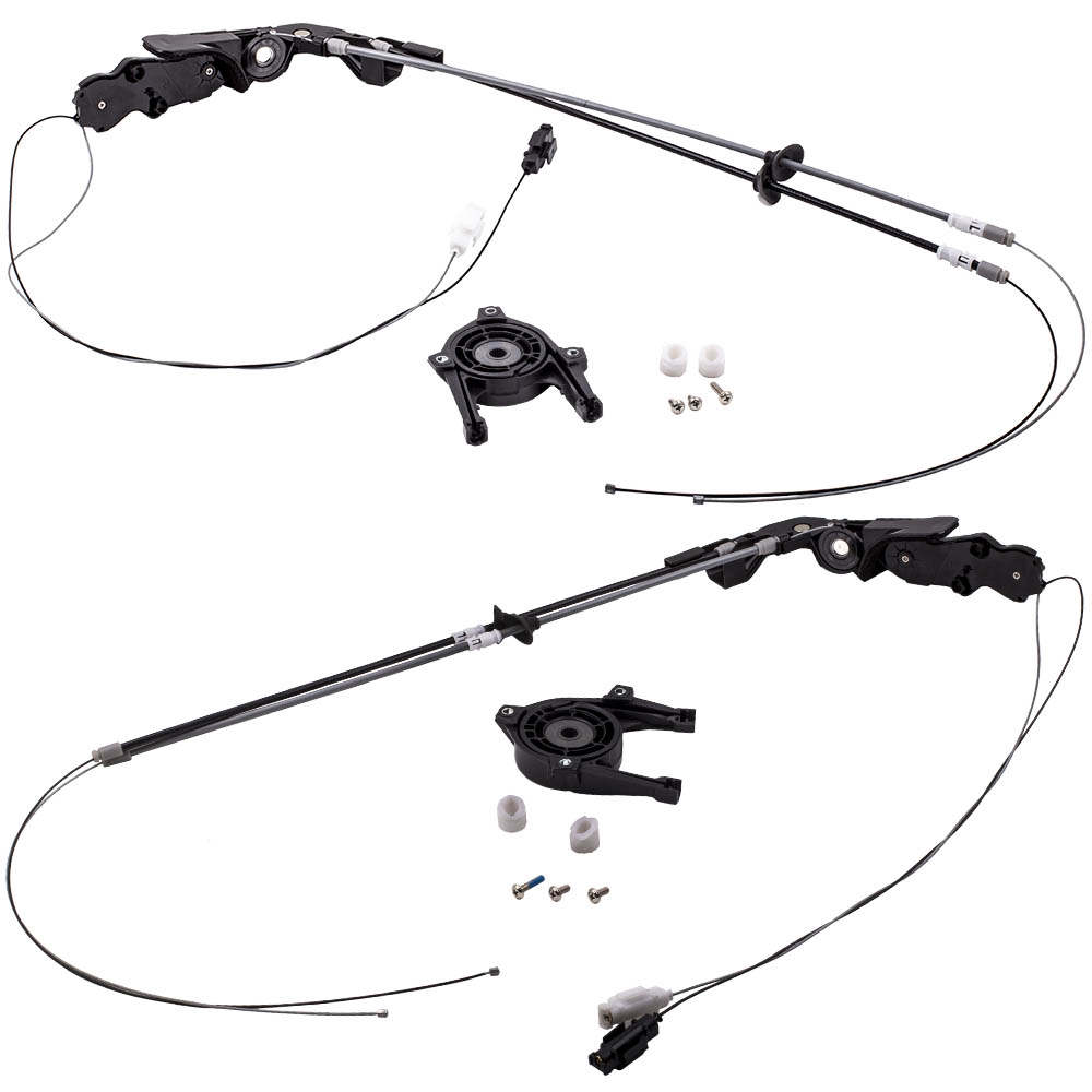 Pair 08042 08052 Power Sliding Door Cable w/o Motor For Toyota Sienna 2004-2010