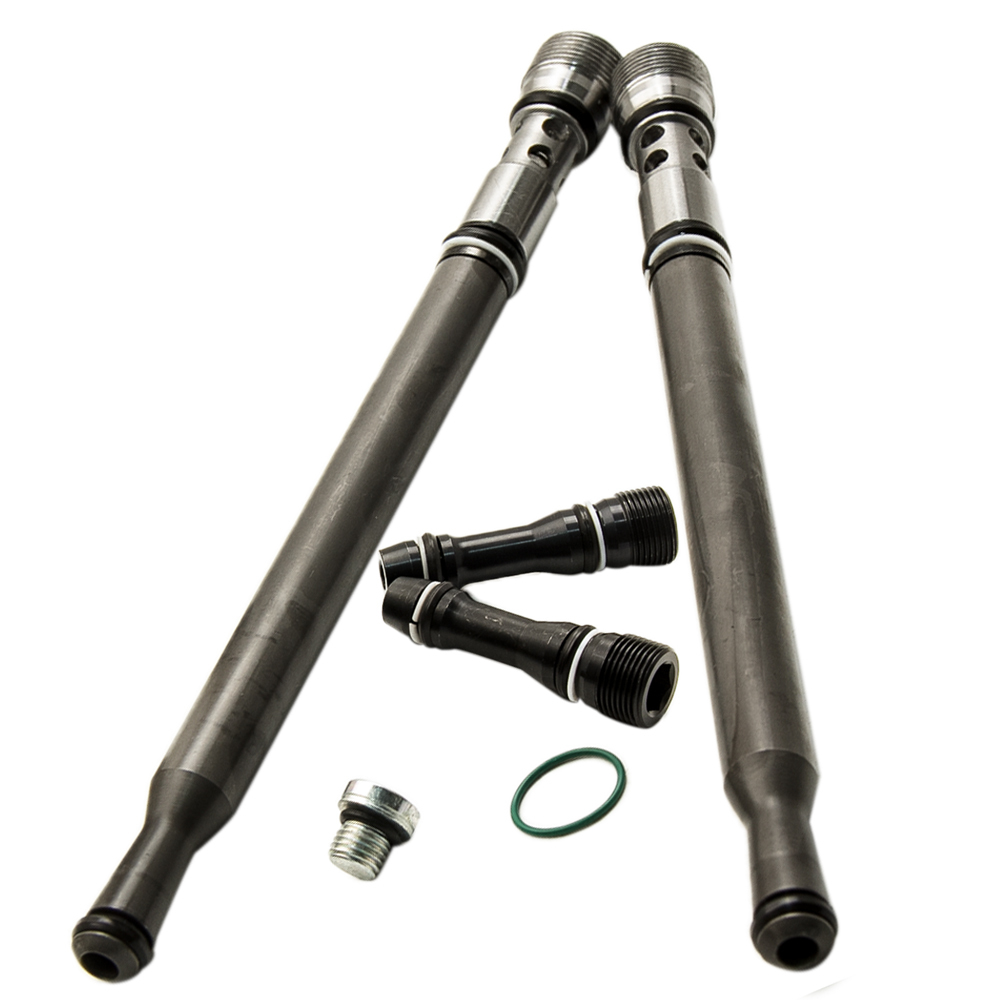 Kit de tubo vertical / tapón falso actualizado 04-10 compatible para Ford 6.0L compatible para Super Duty Powerstroke