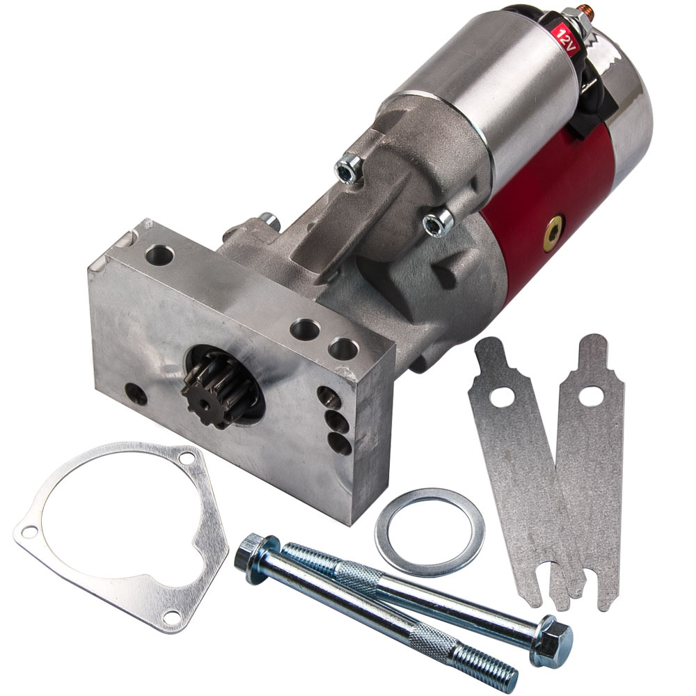 Compatible for Chevy SBC 350 BBC 454 10 inch 153T 11 inch 168T compatible for Mini Muscle 4Hp Starter Motor 18493