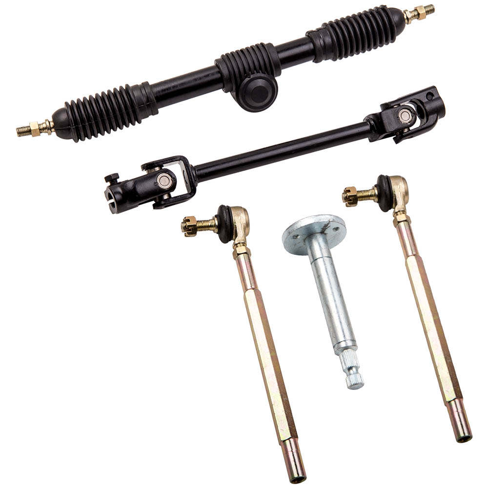 Steering Wheel Parts Assembly 110cc Go Kart 443mm Power Steering Gear