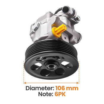 Power Steering Pump compatible for Subaru Legacy Outback H6 3.0L 05-09 21-188 55-5616