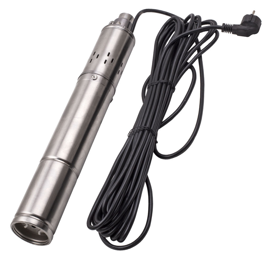 3 inches 1020L/H Deep Well Submersible Bore Pump 250W Max. Head 75m Pipe Pump