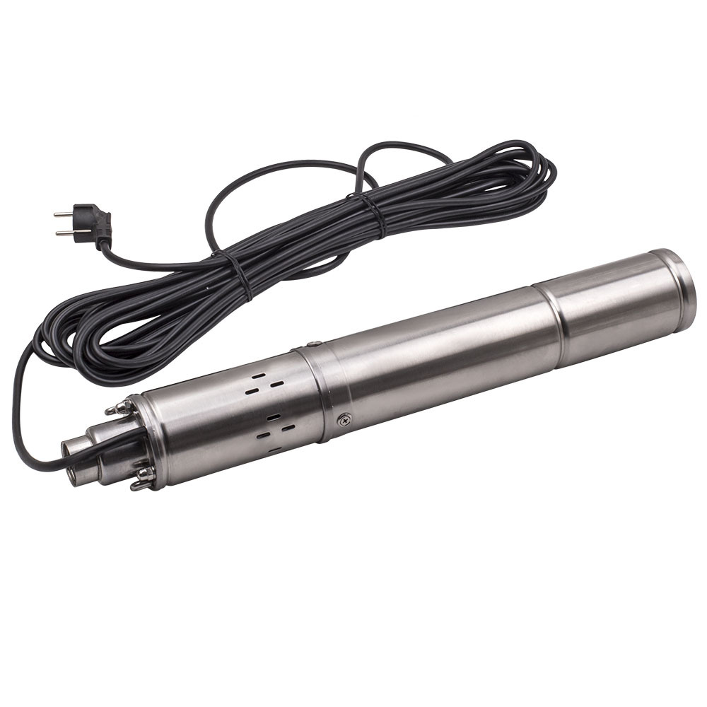3 inches 1020L/H Deep Well Submersible Bore Pump 250W Max. Head 75m Pipe Pump