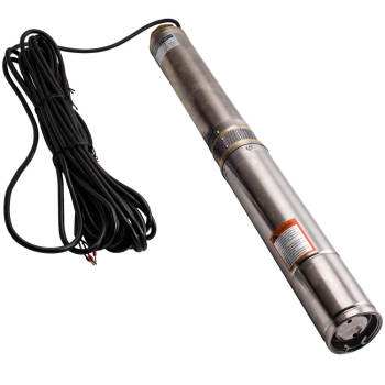 4” 1.1KW Borehole Deep Well Water Submersible Electric Pump + 20m Cable Head 54m