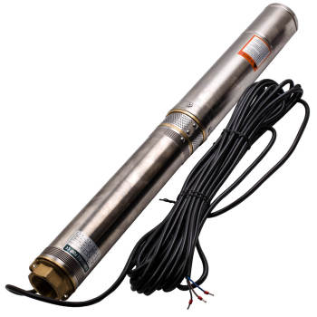 4” 1.1KW Borehole Deep Well Water Submersible Electric Pump + 20m Cable Head 54m