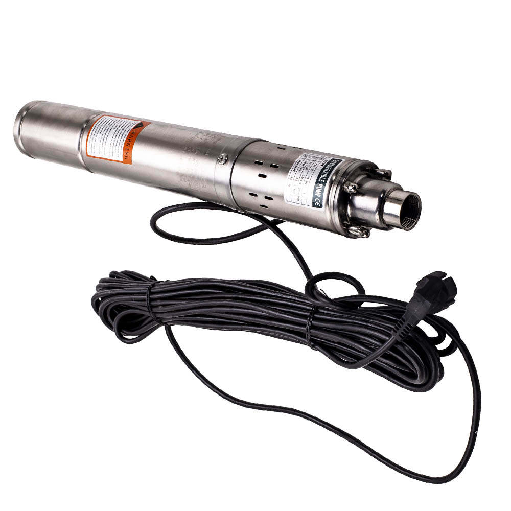 0,55KW Tiefbrunnenpumpe 3 Zoll 2100 l/h Brunnenpumpe Rohrpumpe Sandiges