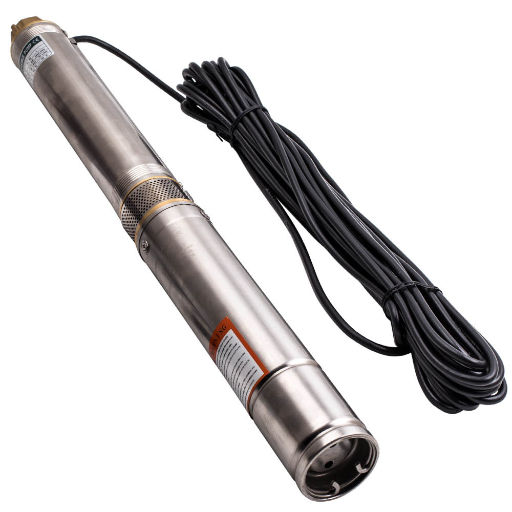 3 inch 0.5HP 3800L/H 370W Deep Well Pump Stainless Steel Submersible Borehole Pump