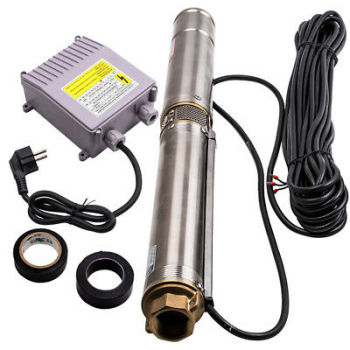 3 inch 76 mm 3800 l / h 370W Deep Well Pump Stainless Steel Submersible Borehole Pump